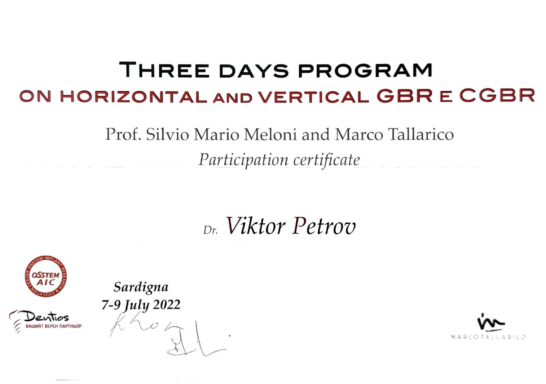 Symposium dentaire international Dr Viktor Petrov