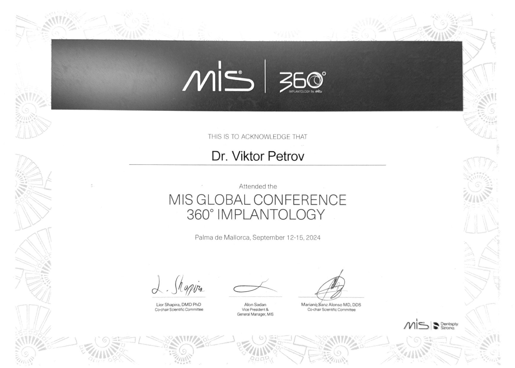 Formation dentaire postgraduée Dr Viktor Petrov