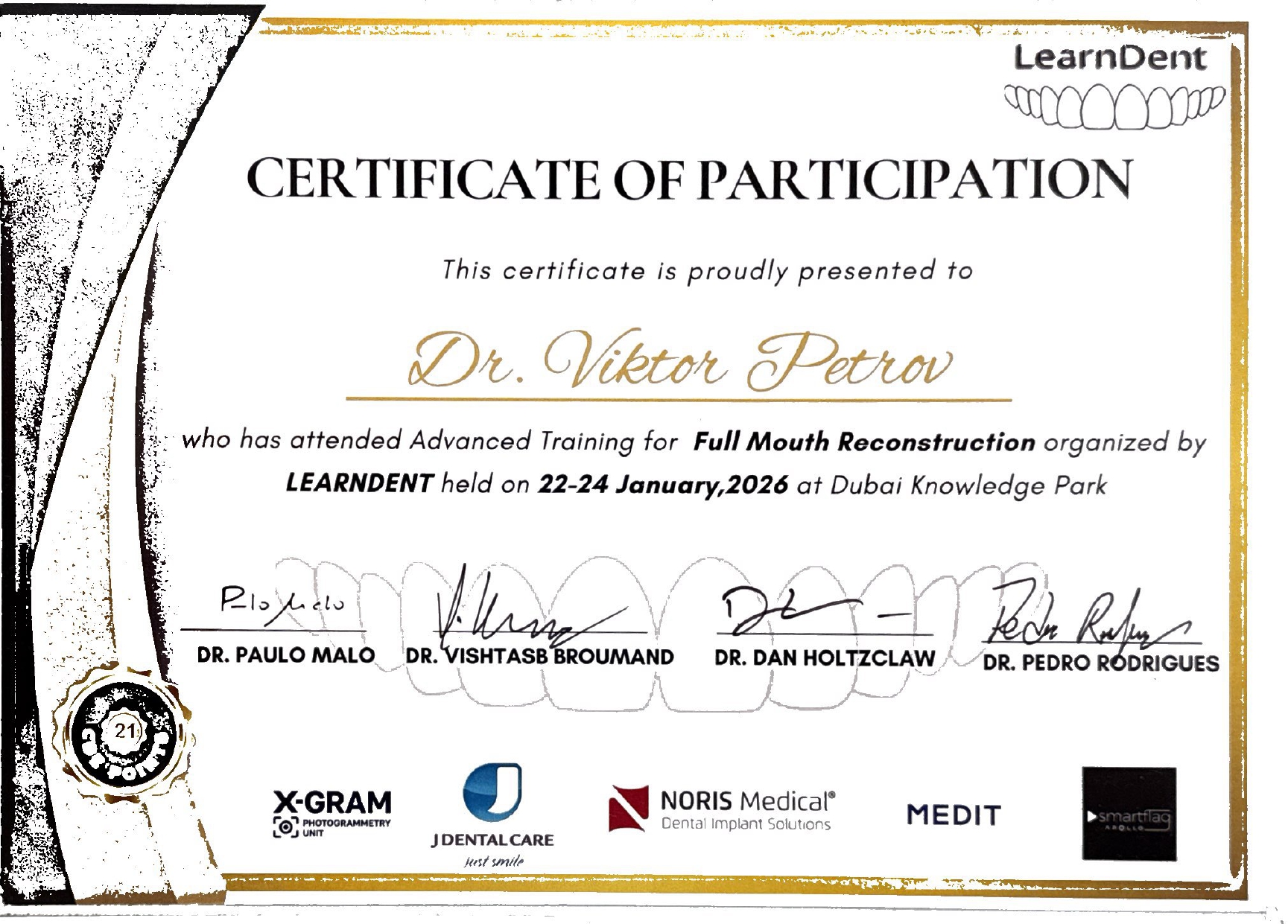 Symposium sur les complications implantaires Dr Viktor Petrov